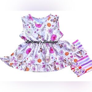 Floral and Striped Set